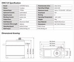 DIGITAL SERVO CORELESS 26KG - WATERPROOF IP67