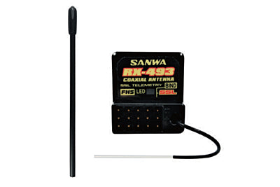 Sanwa RX-493i (FH5/FH5U) Waterproof Telemetry Receiver with