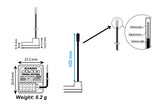 Radio Sanwa M17 + receptor RX-493 și baterie preinstalată