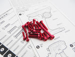 Hiro Seiko M17 Light Weight Screw Set (Red)