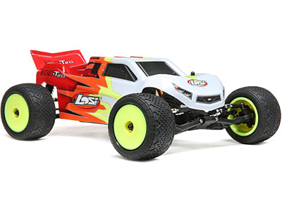 Camion Losi Mini-T 2.0 2WD 1/18 RTR (Roșu/Alb)