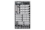 XRAY/HUDY Design Pre-Cut Stickers by MM (White, Larger A5 size)