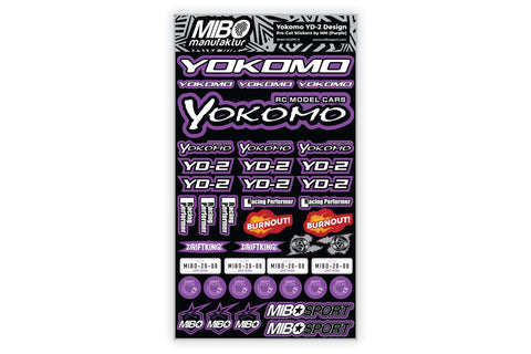 Yokomo YD-2 Design Pre-Cut Stickers by MM (Purple)