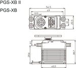 Sanwa PGS-XB2 SXR Response (0,11 s/21,1 kg/7,4 V) Servo fără perii