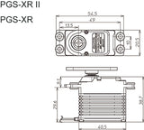 Sanwa PGS-XR2 SXR Response (0,09 s/17,3 kg/7,4 V) Servo fără perii