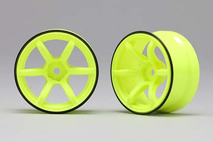 Racing Performer High Traction Drift Wheel (6mm Offset·Yellow·2pcs)