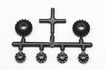 BD9 Molded Bevel Gear Set with Cross Pin (Large 2x/Small 4x)