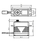 Servo fără perii Savöx SB-2292SG digital (0,07 s/31 kg/8,4 V)