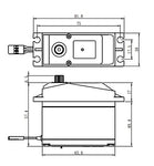 Servo Savöx SV-0236MG 1/5 (0,17 s/40,0 kg/7,4 V)