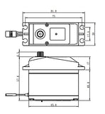 Servo Savöx SV-0236MG 1/5 (0,17 s/40,0 kg/7,4 V)