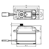 Servo fără perii Savöx SB-2273SG (0,095 s/28,0 kg/7,4 V)