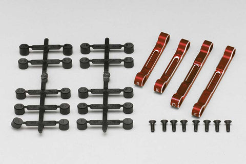 YD-2 Aluminum Adjustable Suspension Mount Set (Red/Bevel Edge)